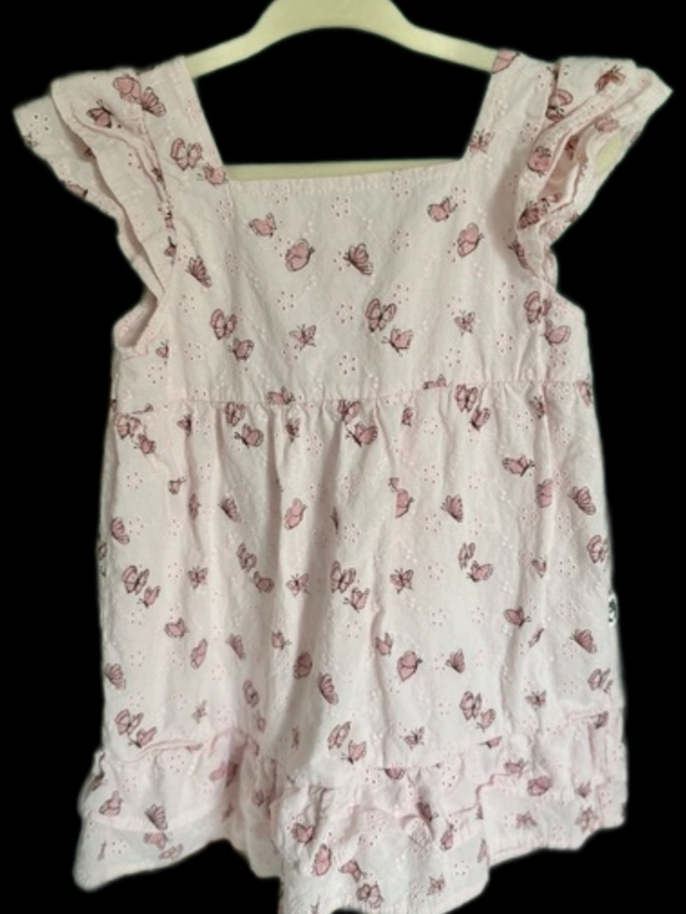 Beautiful organic cotton rabbit & bear dress